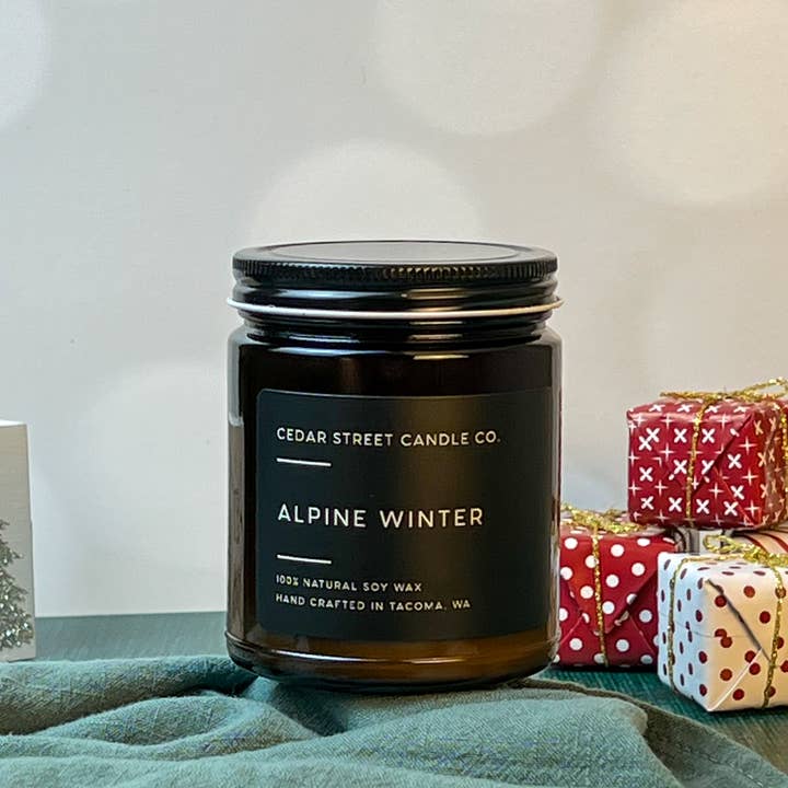 Cedar Street Candle Co. - Wholesale Jar/Filled Candle - *HOLIDAY* Alpine Winter | 7.2 oz Soy Candle0