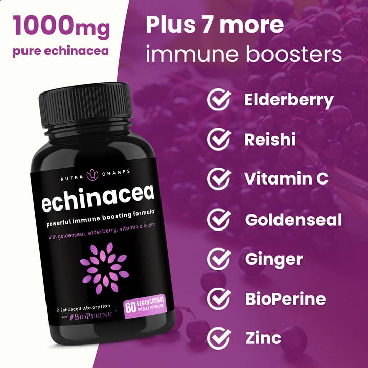 NutraChamps - Wholesale Oral Supplement/Vitamin - Echinacea - Immunity Booster