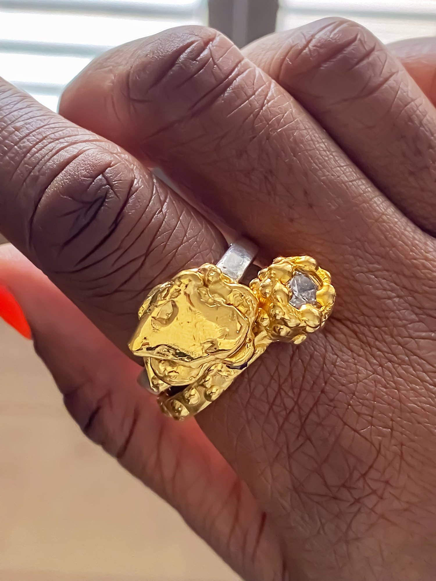 MOCA Jewellery - Wholesale Cocktail/Statement Ring - "Flower" ring10