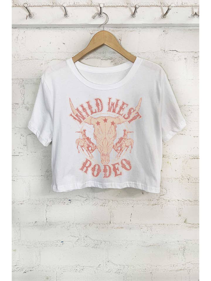 Rustee Clothing - Wholesale Screen Printed T-Shirt - Women's - Wild West Rodeo2
