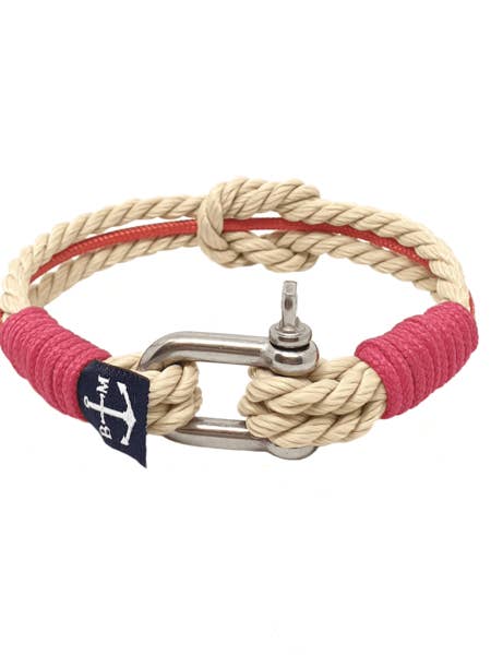 Pink Nautical Bracelet by Bran Marion for wholesale by Bran Marion