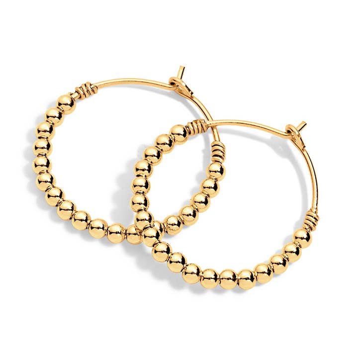 Izzy 16mm Gold-Filled Hoop Earrings for wholesale by Tatiana M Designs