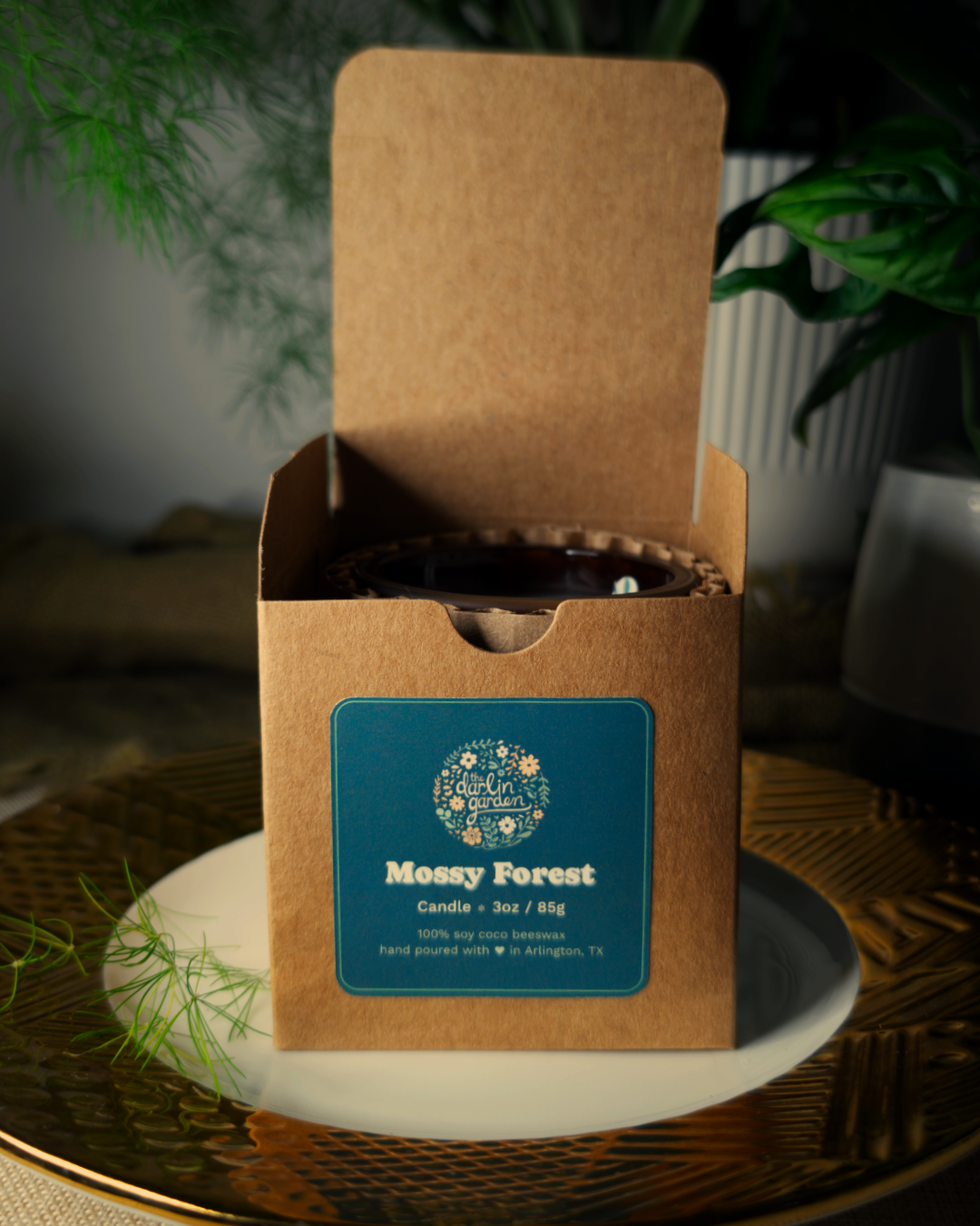 The Darlin' Garden - Wholesale Jar/Filled Candle - Mossy Forest Wood Wick Candle4