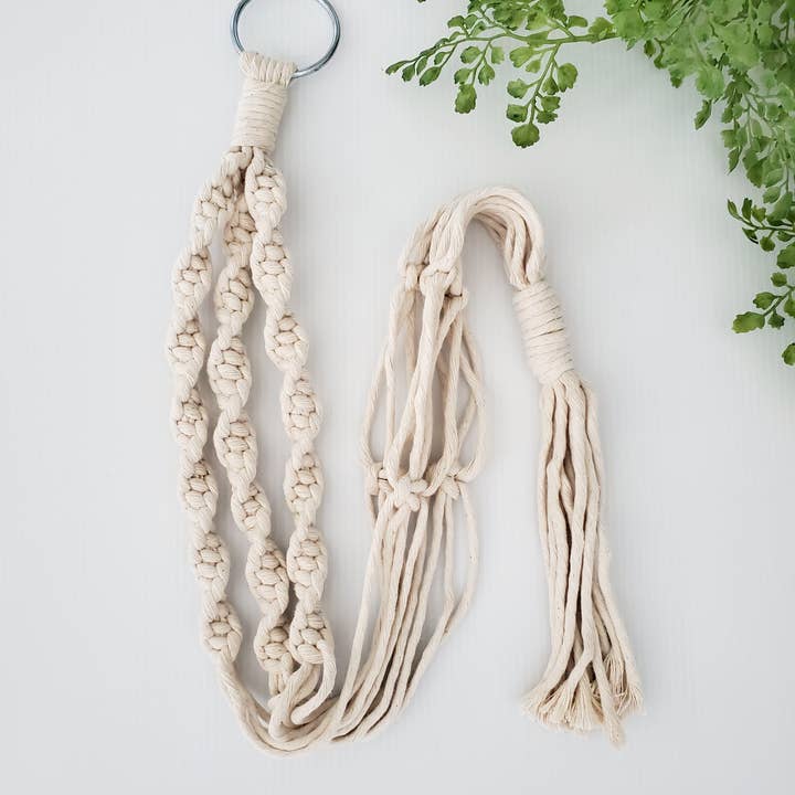Cord + Quartz - Wholesale Hanging Planter - Macrame plant hangers. Spiral style.100% cotton eco-frindly5