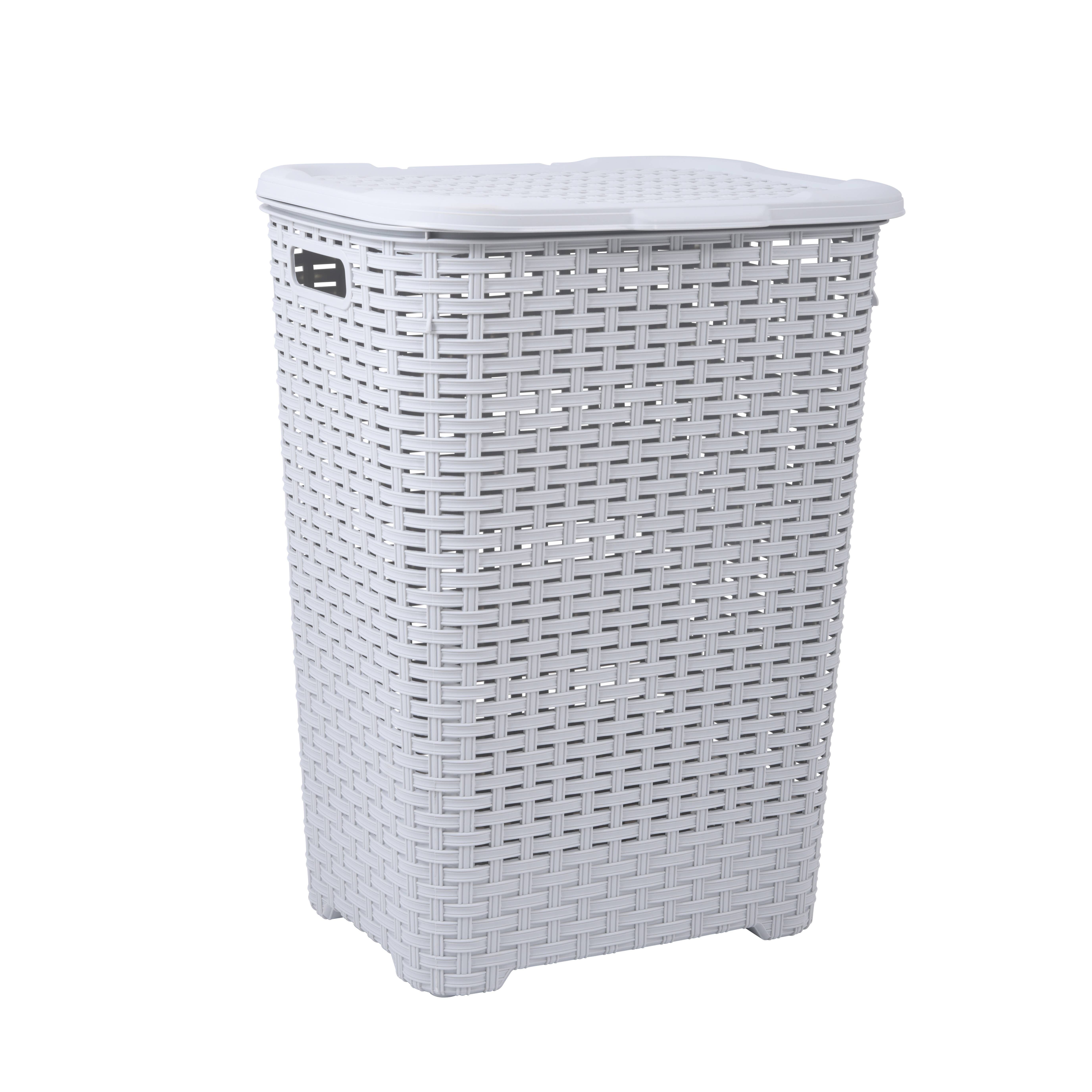 Superio Brand - Wholesale Laundry Hamper - Wicker Design Laundry Hamper, 60 Liter Tall Laundry Hamper19