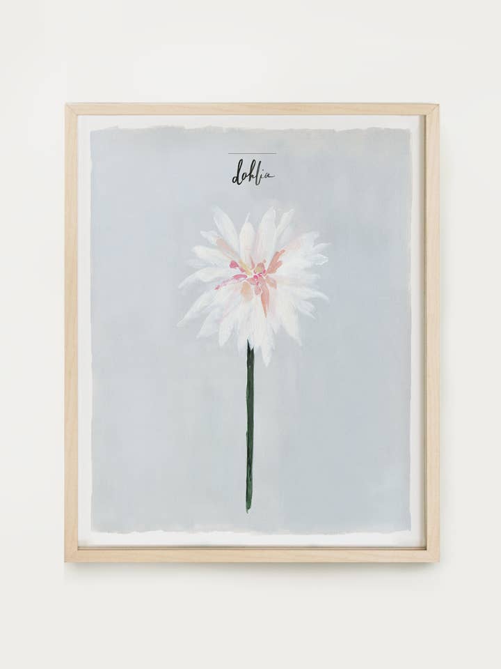 Single Stem Series - Dahlia Print for wholesale by Our Heiday