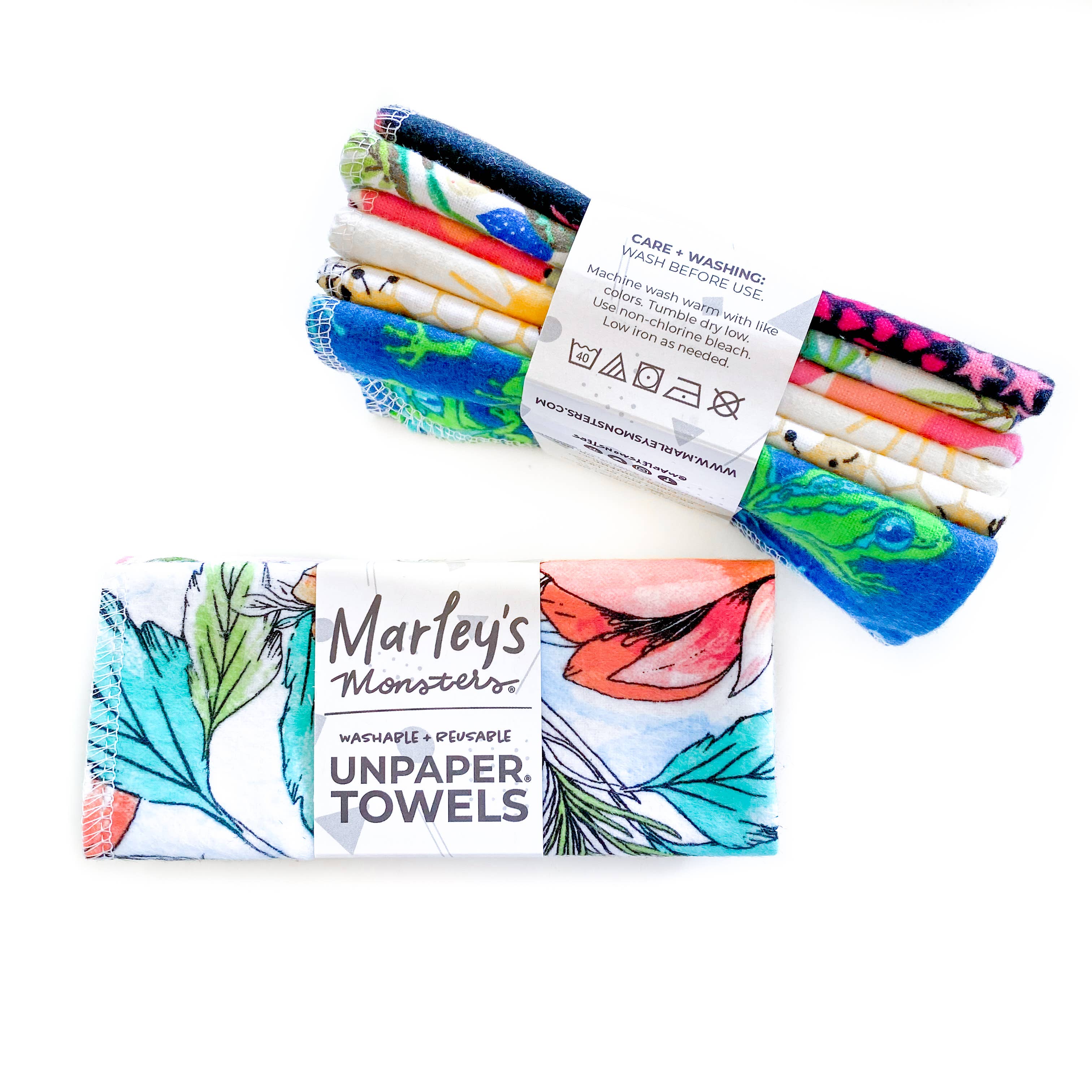 Marley's Monsters - Vente Essuie-tout - Pack de recharge de serviettes réutilisables UNpaper® : Imprimés6