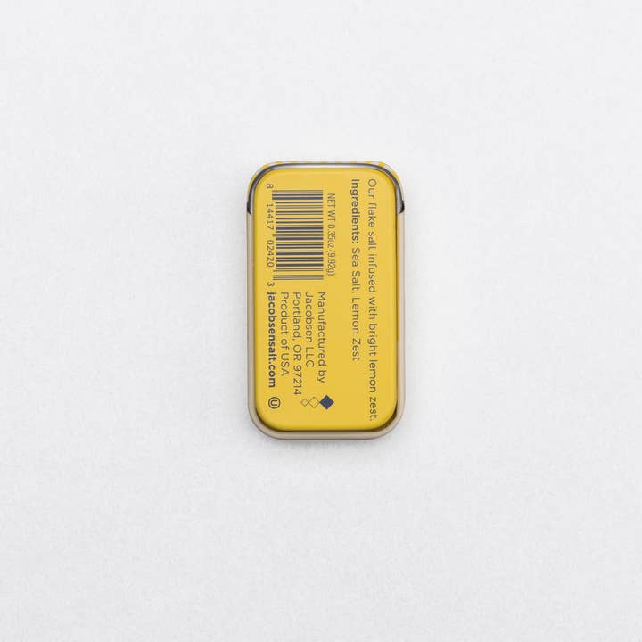 Jacobsen Salt Co. - Wholesale Salt - Infused Lemon Zest Sea Salt Slide Tin