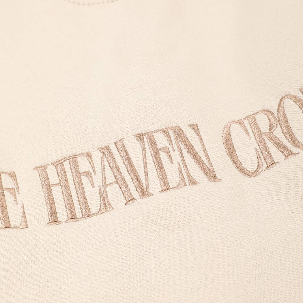 Fashion City - Wholesale Sweatshirt - Unisex - MAKE HEAVEN CROWDED Embroidered Heavyweight Sweatshirt8