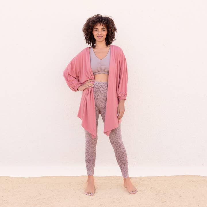 Bloom cardigan made from soft TENCEL™ Lyocell/organic cotton mix for wholesale by Jaya