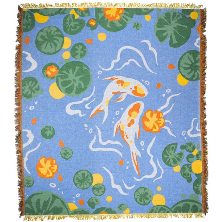 Koi Fish Blanket for wholesale by Steady Hands