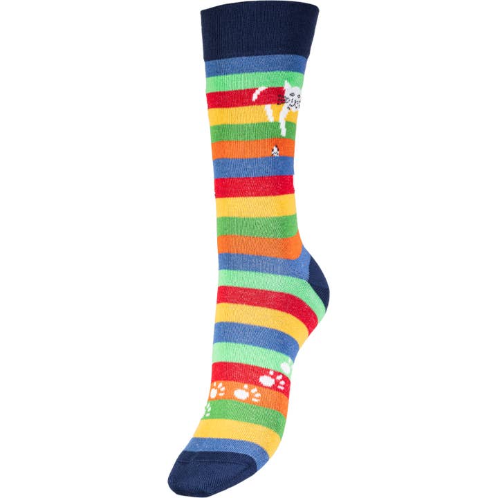 Chaussettes - Chat Perché - Version 2024 pour la vente par Chaussettes Coccinelle
