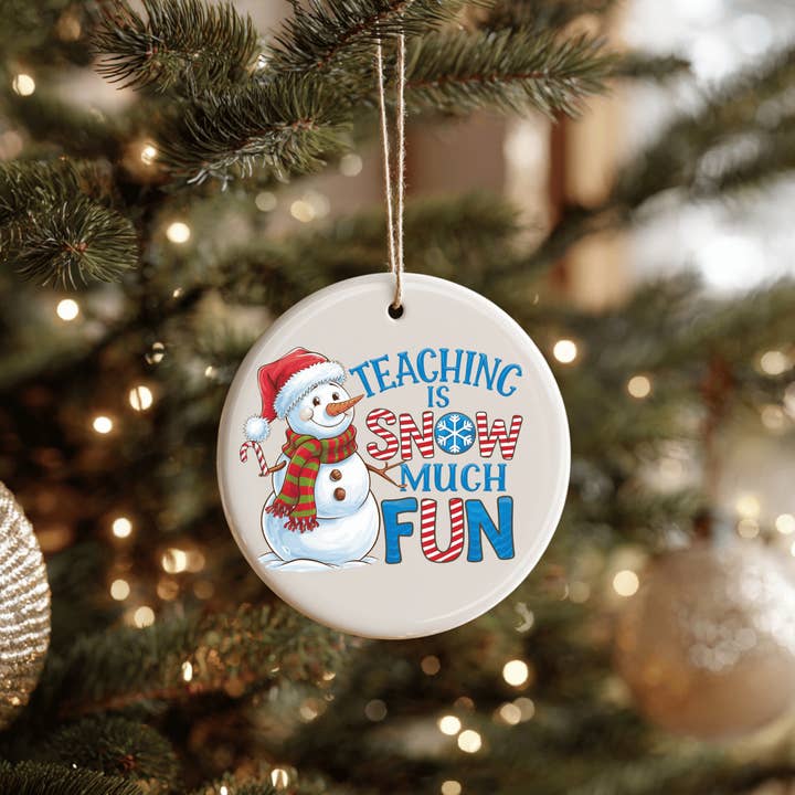 Undervisning er sne meget sjovt julekeramikornament for engroshandel hos JAC Wholesale