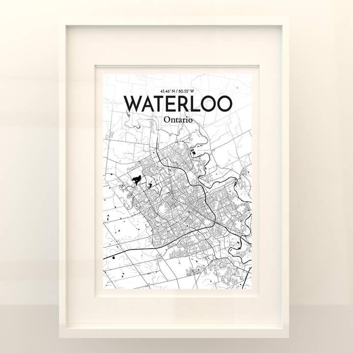OurPoster.com - Wholesale Poster - Waterloo City Map Poster237