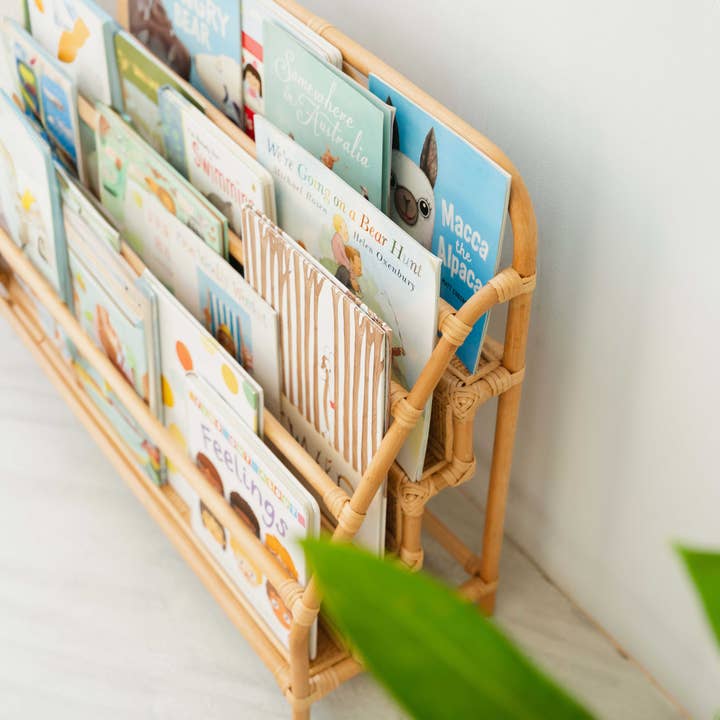 MOMIJI - Wholesale Bookcase - Handcrafted - Elena Kids Display Bookshelf - Rattan Wicker5