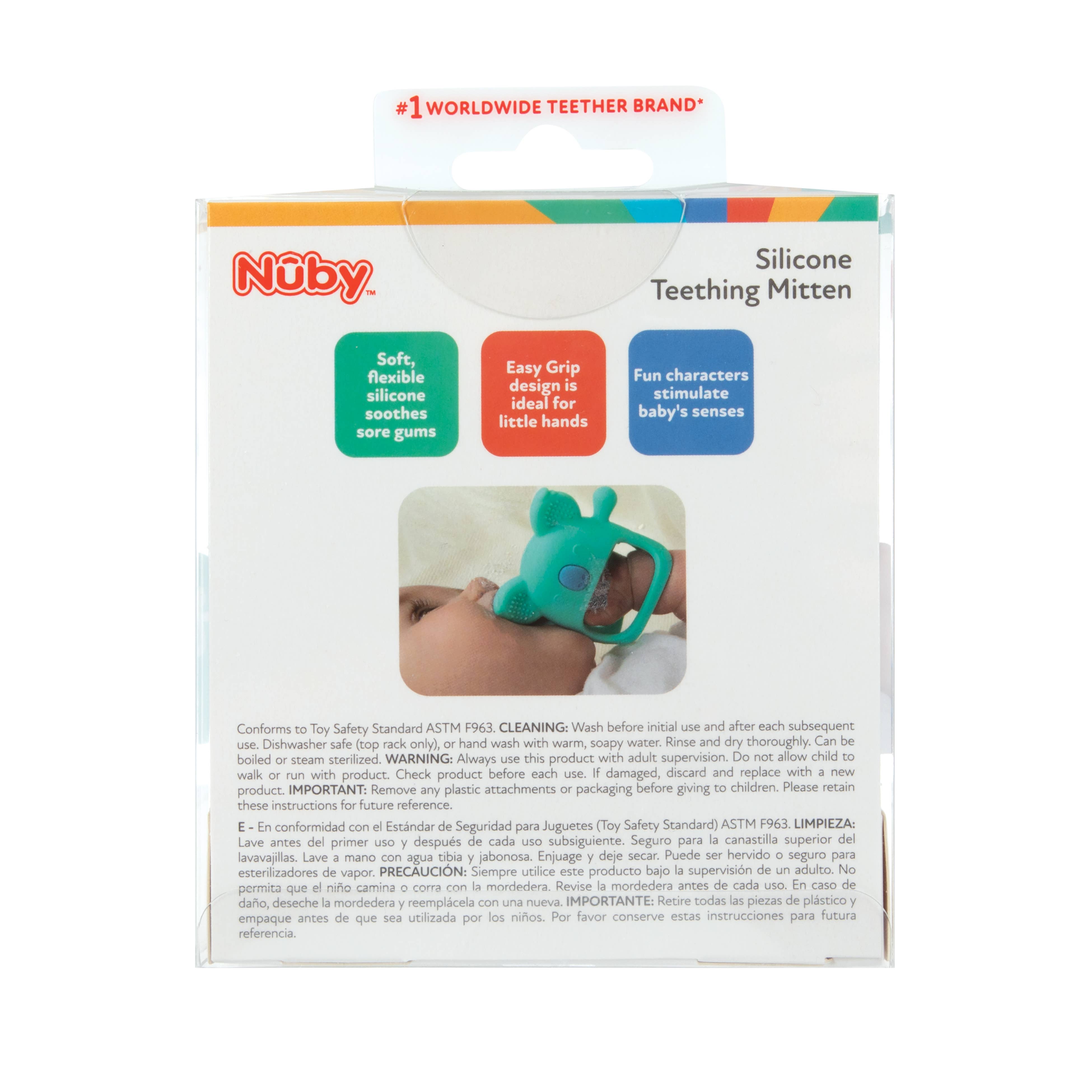 Nuby - Wholesale Teether (Not Clip-On) - Baby - Silicone Wrist Grip Teething Mittens8