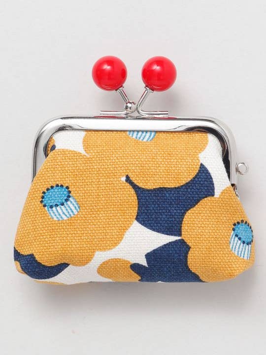 HANA KOROMO - Petit sac à main à motif floral GAMAGUCHI pour la vente par Ametsuchi by Amina Collection