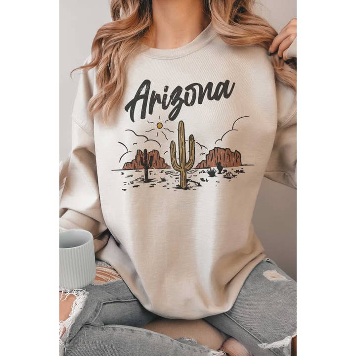 ARIZONA Oversized Graphic Sweatshirt for wholesale by A. BLUSH CO