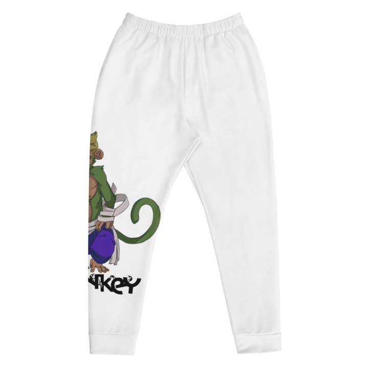 Men's White Monkey Joggers 2022 Edition for wholesale by ETHANOL TEARS LTD