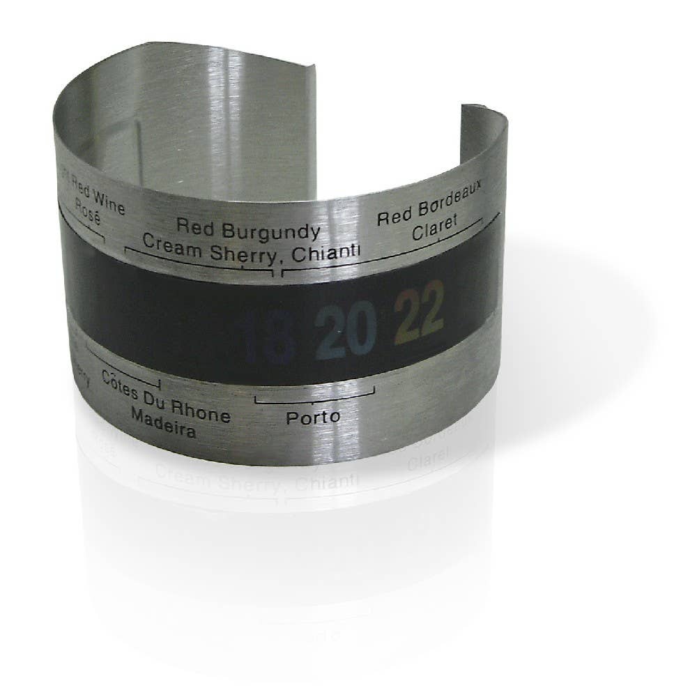 Vin Bouquet (Find It Import & Export Sl) - Wholesale Thermometer - Analogue Thermometer for Bottles, Black and Silver0