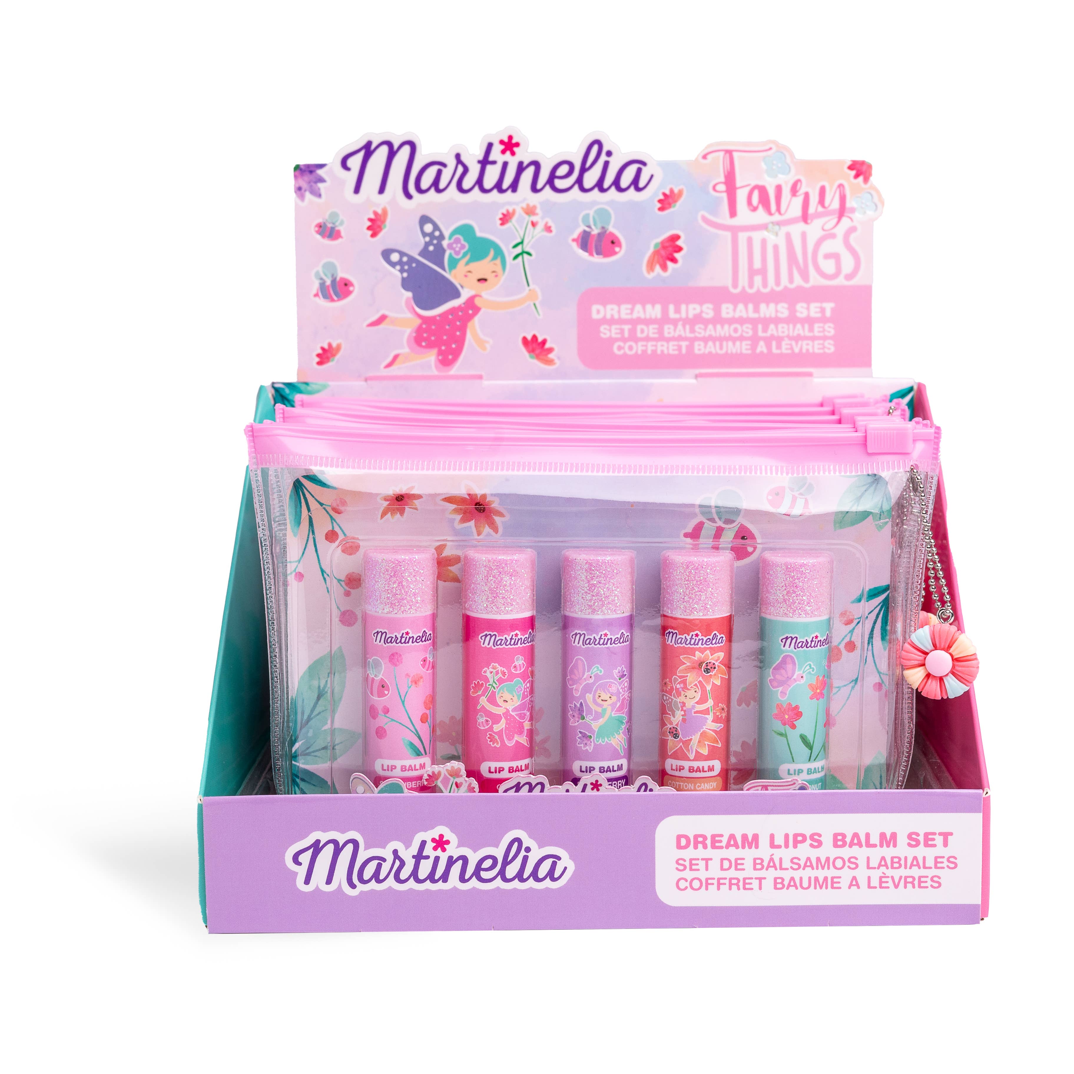Aquarius Cosmetic SLU - Wholesale Makeup Kit - Kids - MARTINELIA FAIRY THINGS DREAM LIPS BALM SET2