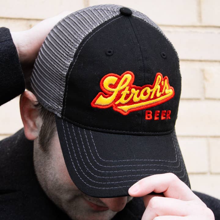 Detroit Shirt Co. - Wholesale Baseball Cap - Men's - Hat - Stroh's Detroit, Mi Classic Trucker