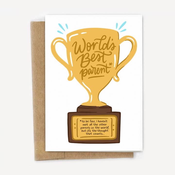 Carte Parent* Meilleur Parent* pour la vente par A Fink & Ink