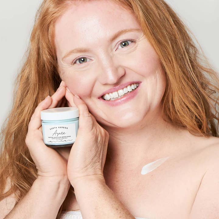 Earth Harbor Naturals - Wholesale Anti-Aging Moisturizer - AZURE Peptide Smoothing Water Cream: