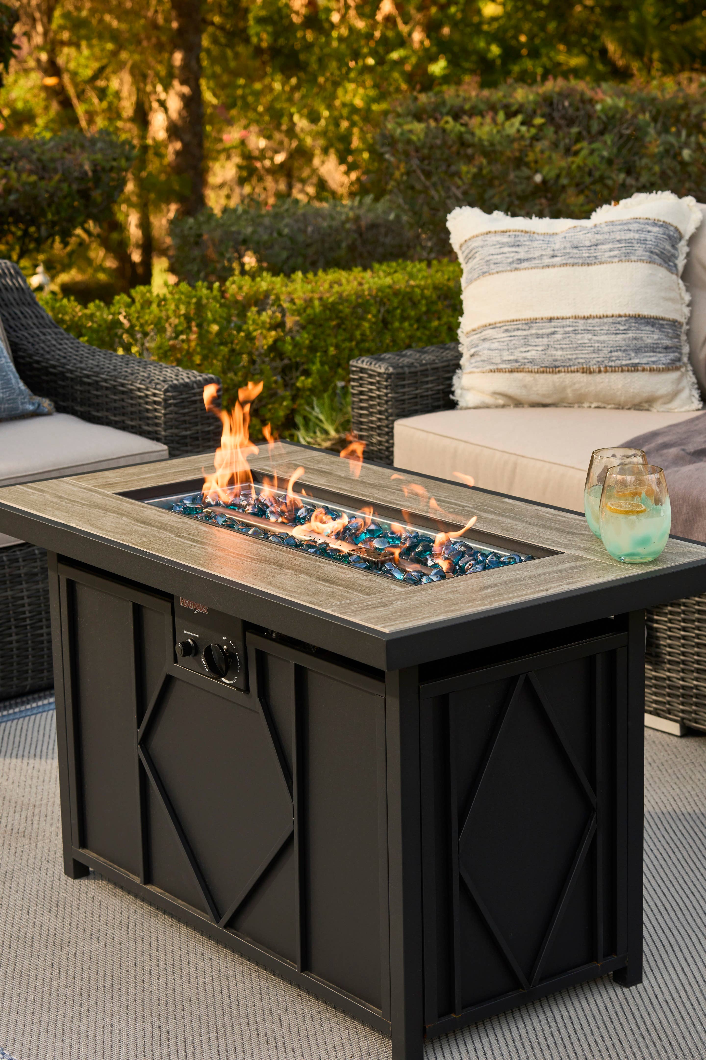 SHINERICH - Wholesale Fire Pit - Heatmaxx 60,000 BTU 42” Gas Fire Pit Table2