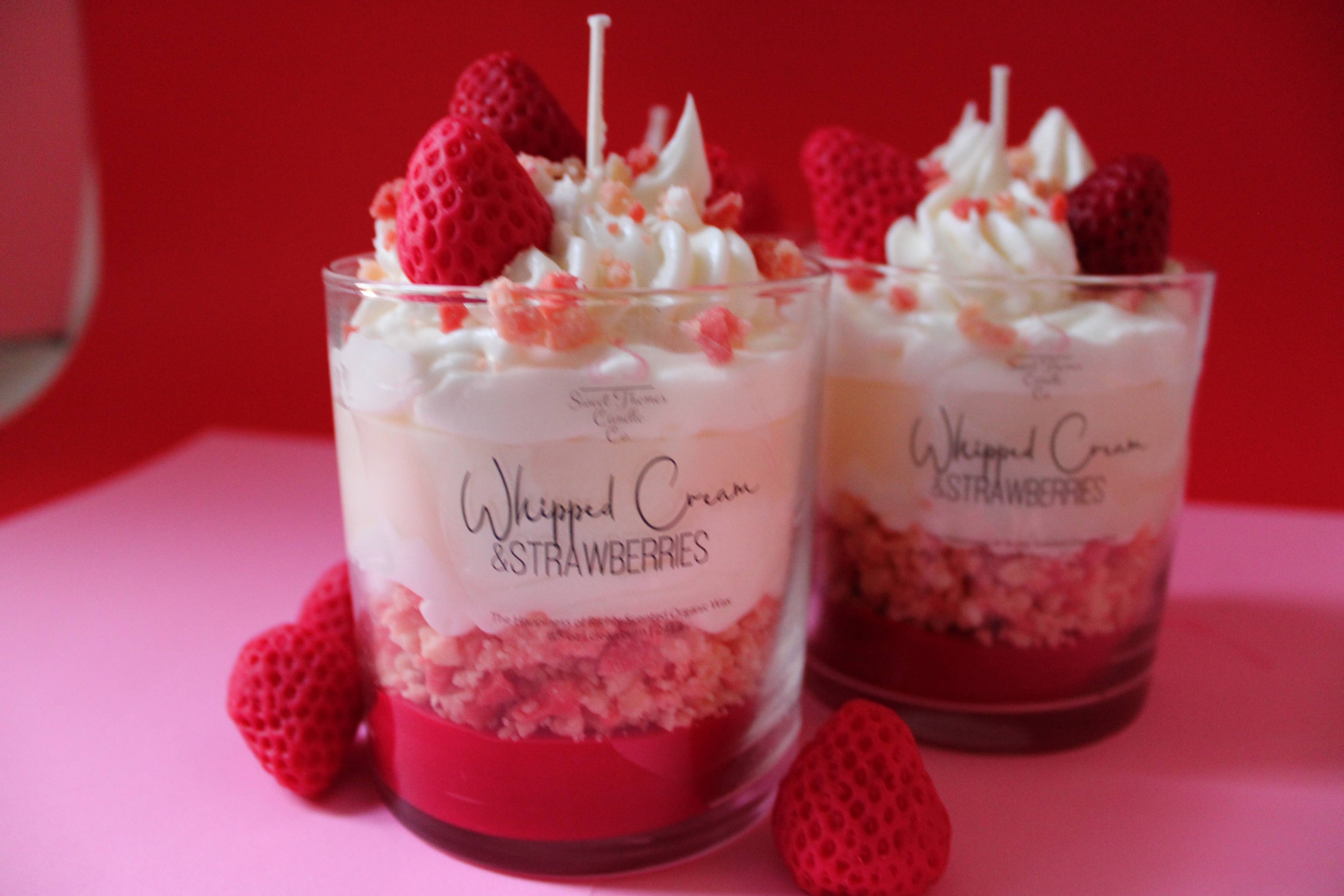 Sweet Themes Candle Co. - Wholesale Novelty Candle - Strawberries and Whipped Cream Parfait2