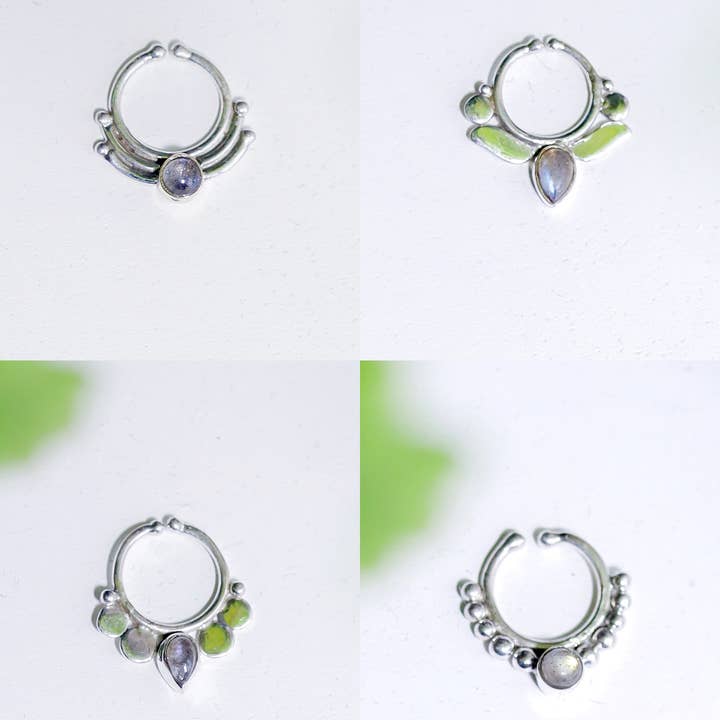 Ragavon - Wholesale Nose Ring - Silver Fake Septum Ring | Elven Fairycore Faux Nose Jewelry3