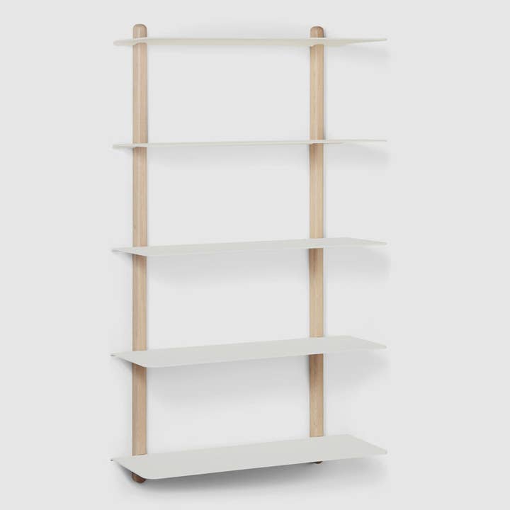 NIVO Shelf Large E - light oak/white for wholesale by Studio Nordhaven