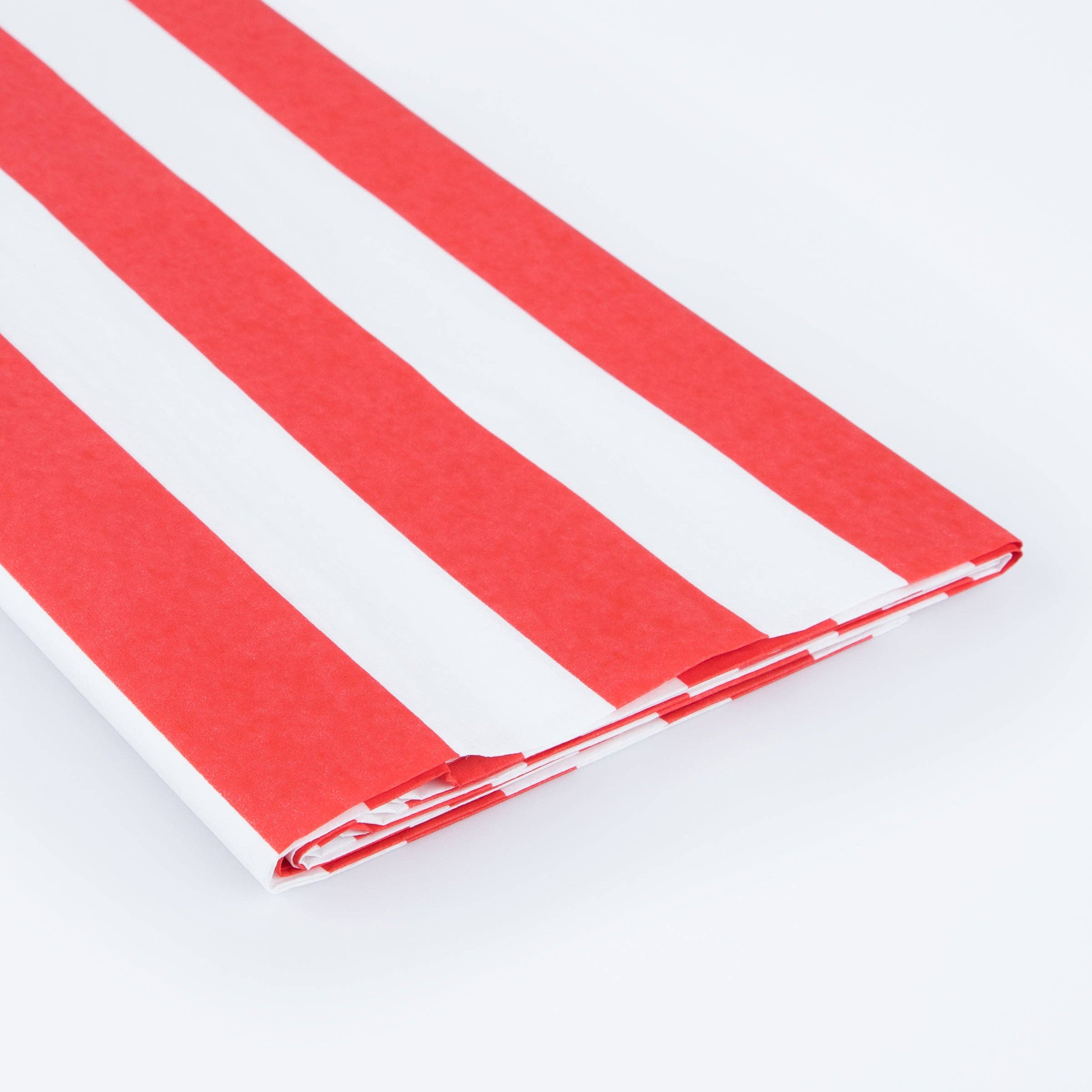 Meri Meri – wholesale Disposable table cover/runner – Red Striped Tablecloth1