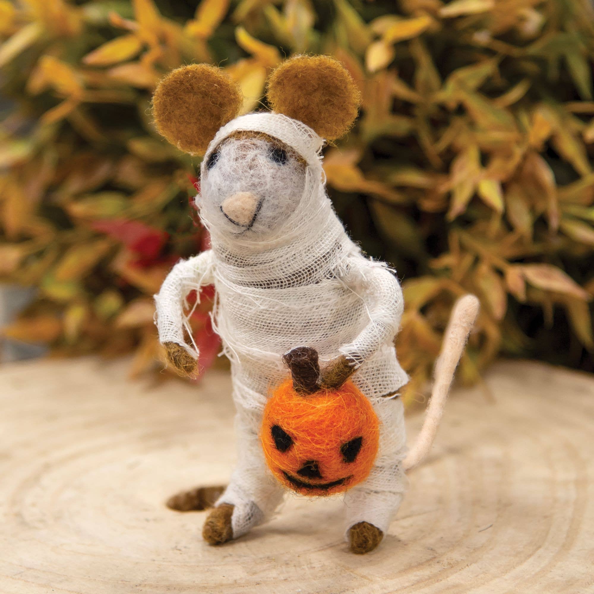 Bright Ideas - Wholesale Ornament - Felted Mummy Mouse Ornament1