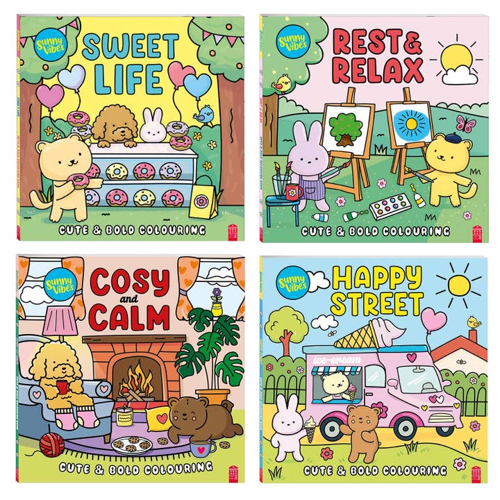 Sunny Vibes Colouring Series and other Purchase Wholesale mindfulness colouring books. Free Returns & Net 60 Terms on Faire trending on Faire.