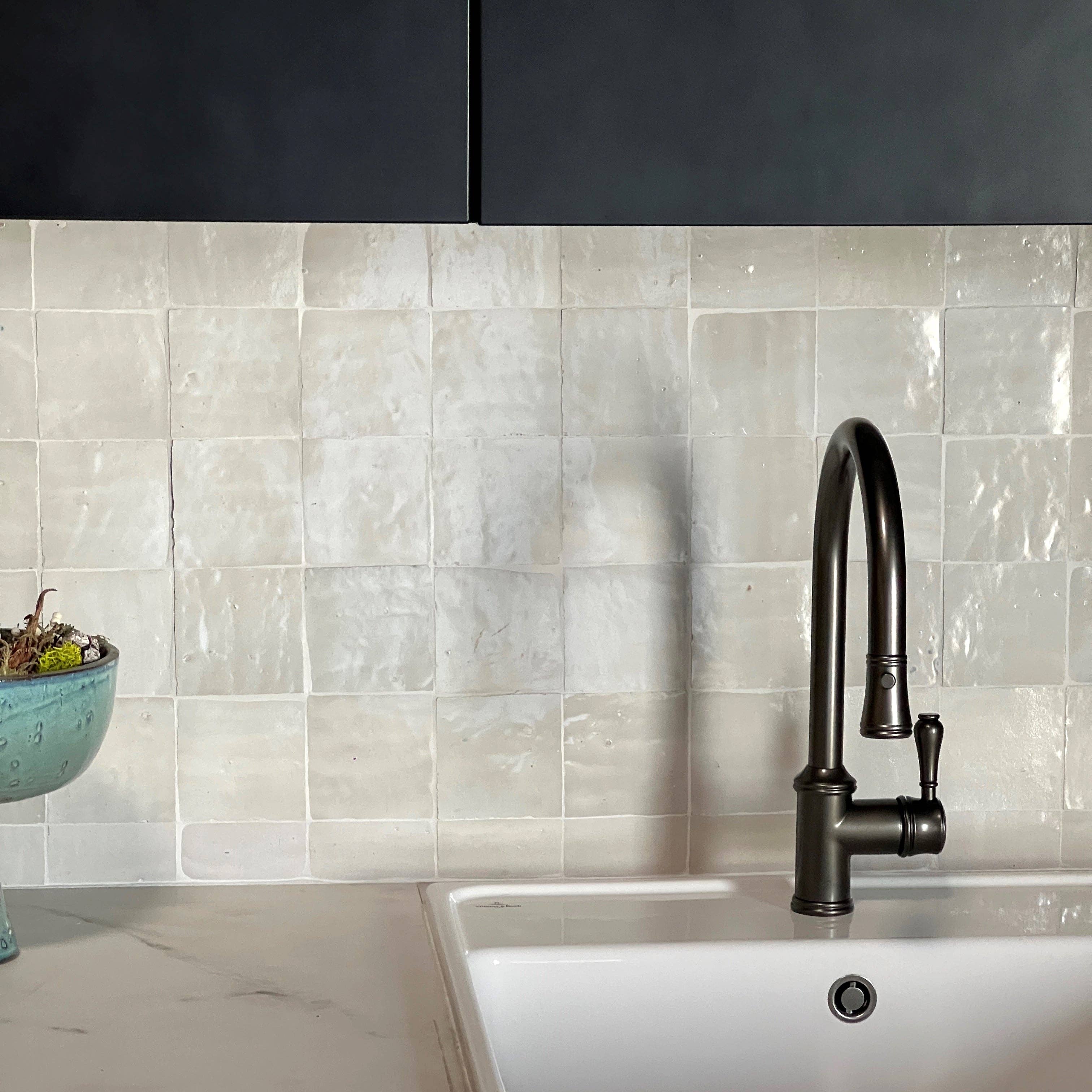 Bohome Living - Vente Carrelages muraux - Zellige véritable du Maroc - Blanc2