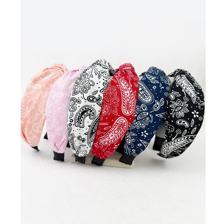 MIX COLOR All Year Long Bandana Knot Hairband for wholesale on Faire0