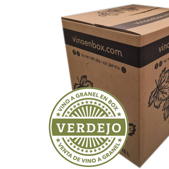Verdejo Wine in Bag in Box - 15 liters for wholesale by Vinoenbox-com