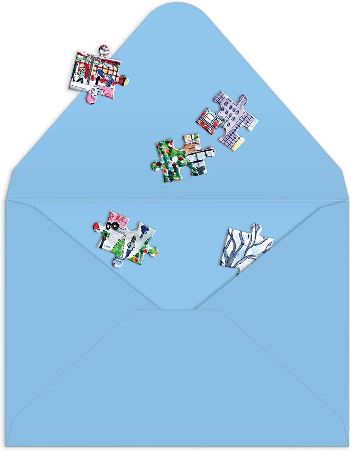 Chronicle Books - Wholesale Christmas Card - Michael Storrings Christmas in the City Greeting Card Puzzle3