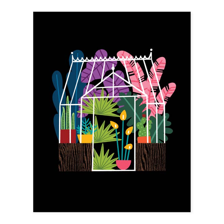 Hideaway House Studio - Wholesale Art Print - Greenhouse Print1