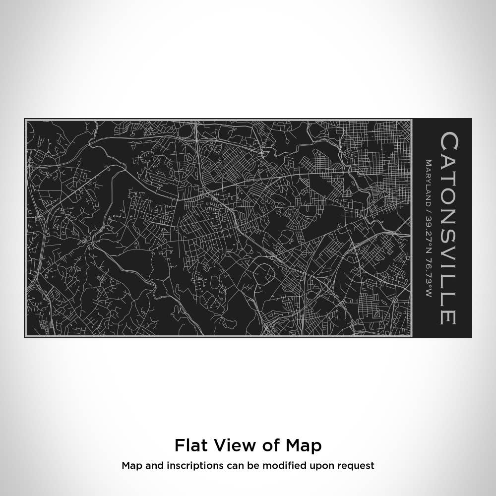 JACE.design - Wholesale Water Bottle - Catonsville MD Map Insulated Bottle in Matte Black1