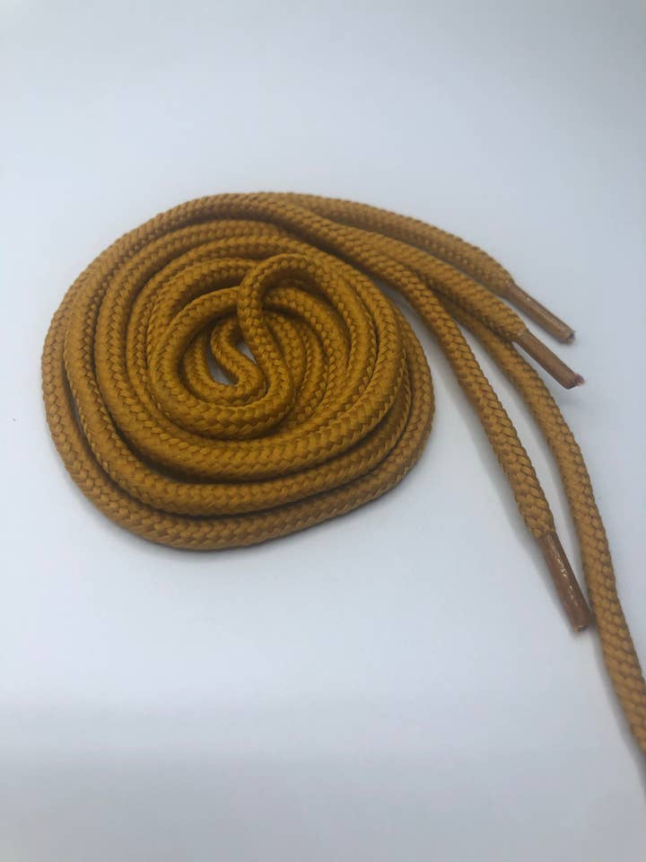 Round Shoelaces - Gold for wholesale by The Shoelace Factory