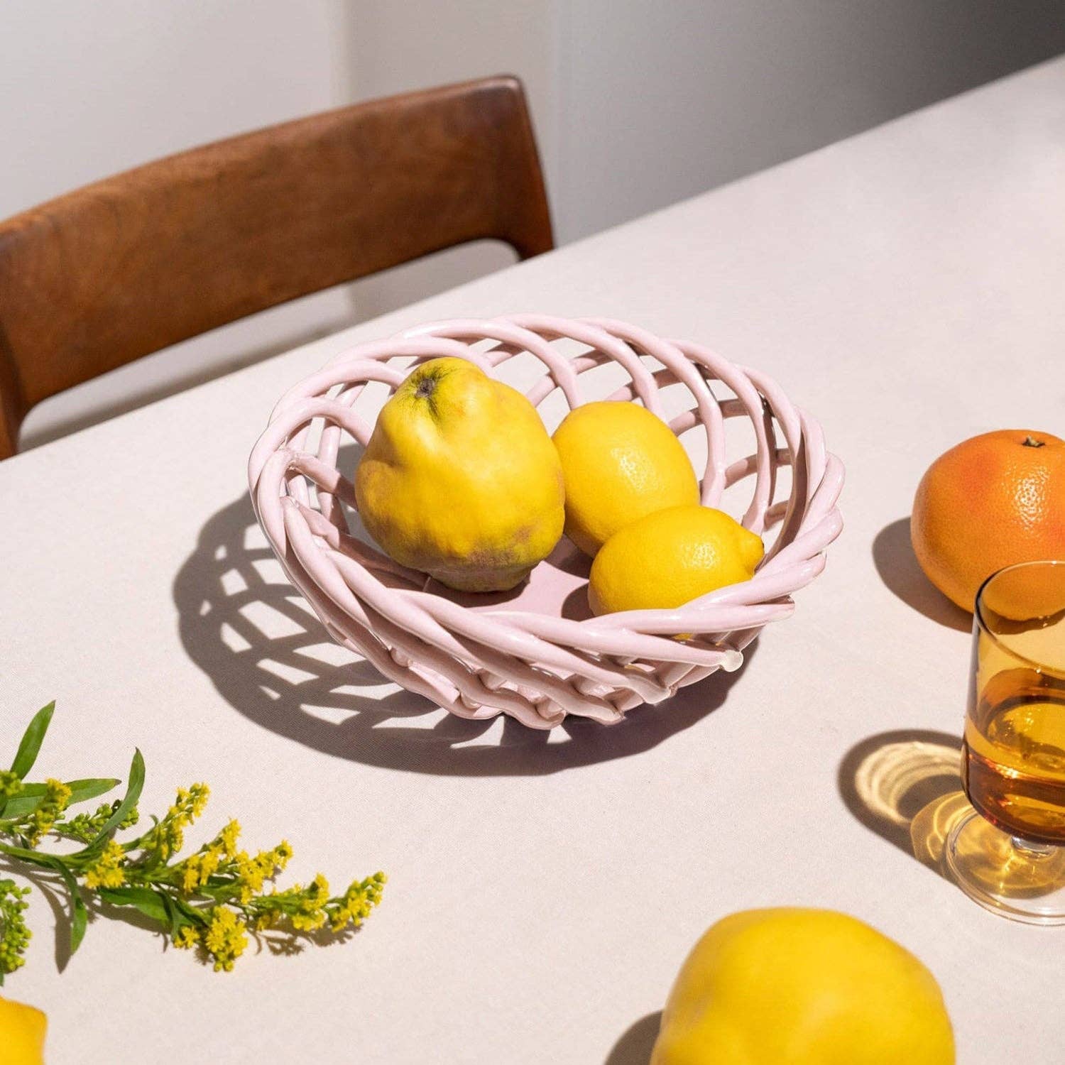 54 Celsius - Wholesale Basket - OCTAEVO Sicilia Ceramic Basket - Small Fruit Basket2