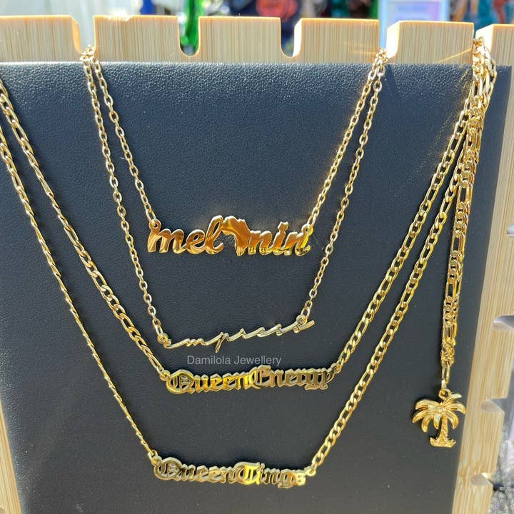 ‘Queen Energy’ Necklace - Gold and other Purchase wholesale dame pads. Free returns & net 60 terms on Faire trending on Faire.