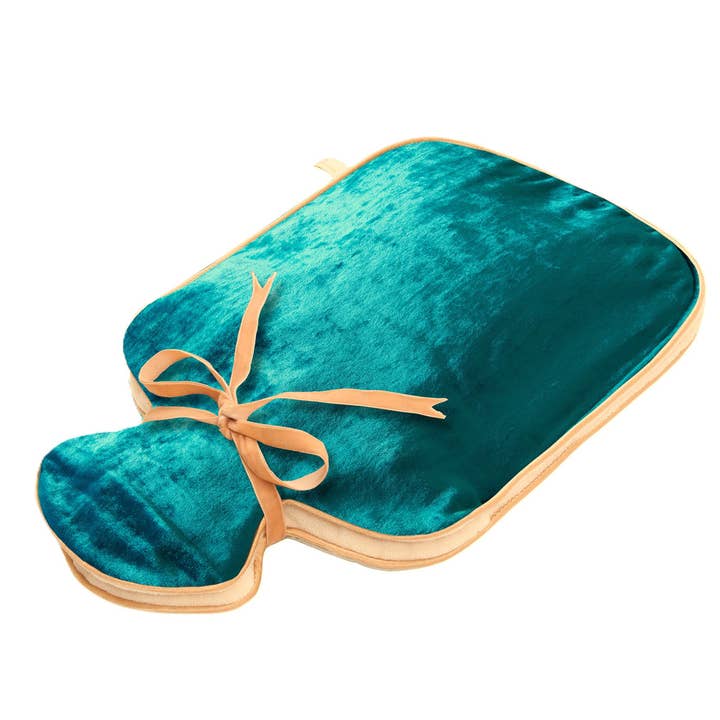 Varmvattenflaska i silkesammet | Sängvärmare | Värmedyna | Aegea för wholesale av Holistic Silk Ltd