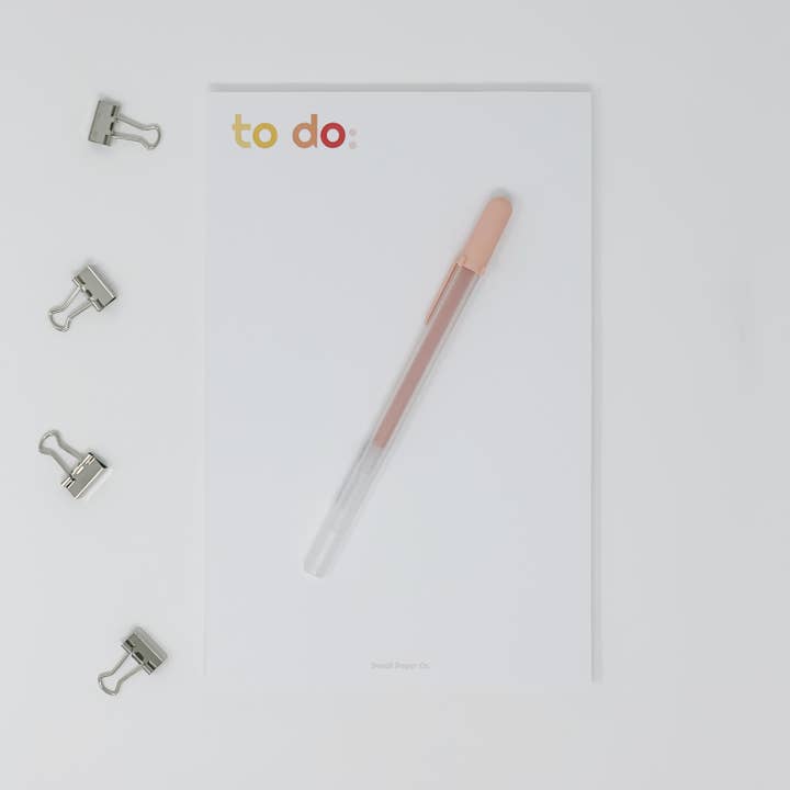 Rainbow To Do Notepad for wholesale by Denali Paper Co.