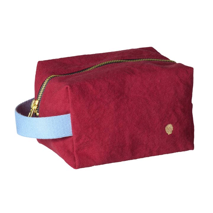 Water-Repellent Cube Pouch Cherry Pm for wholesale by Maison Vivaraise & La Cerise sur le Gâteau