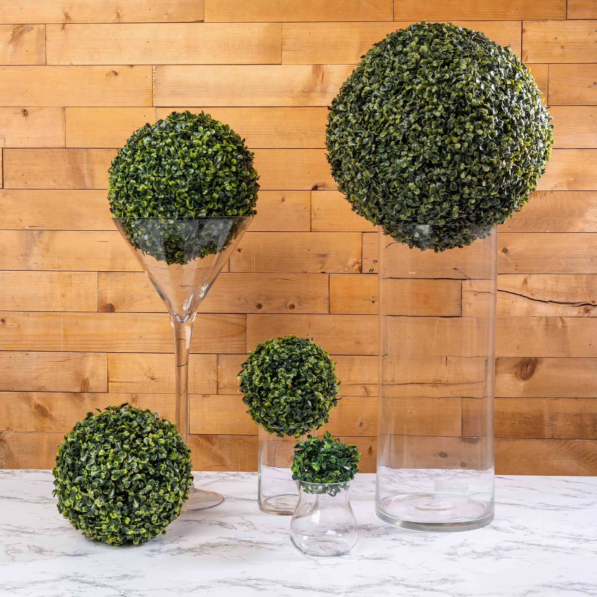 Portofino International Trading, USA - Wholesale Artificial Plant - 16 Inch Artificial Boxwood Topiary Ball2