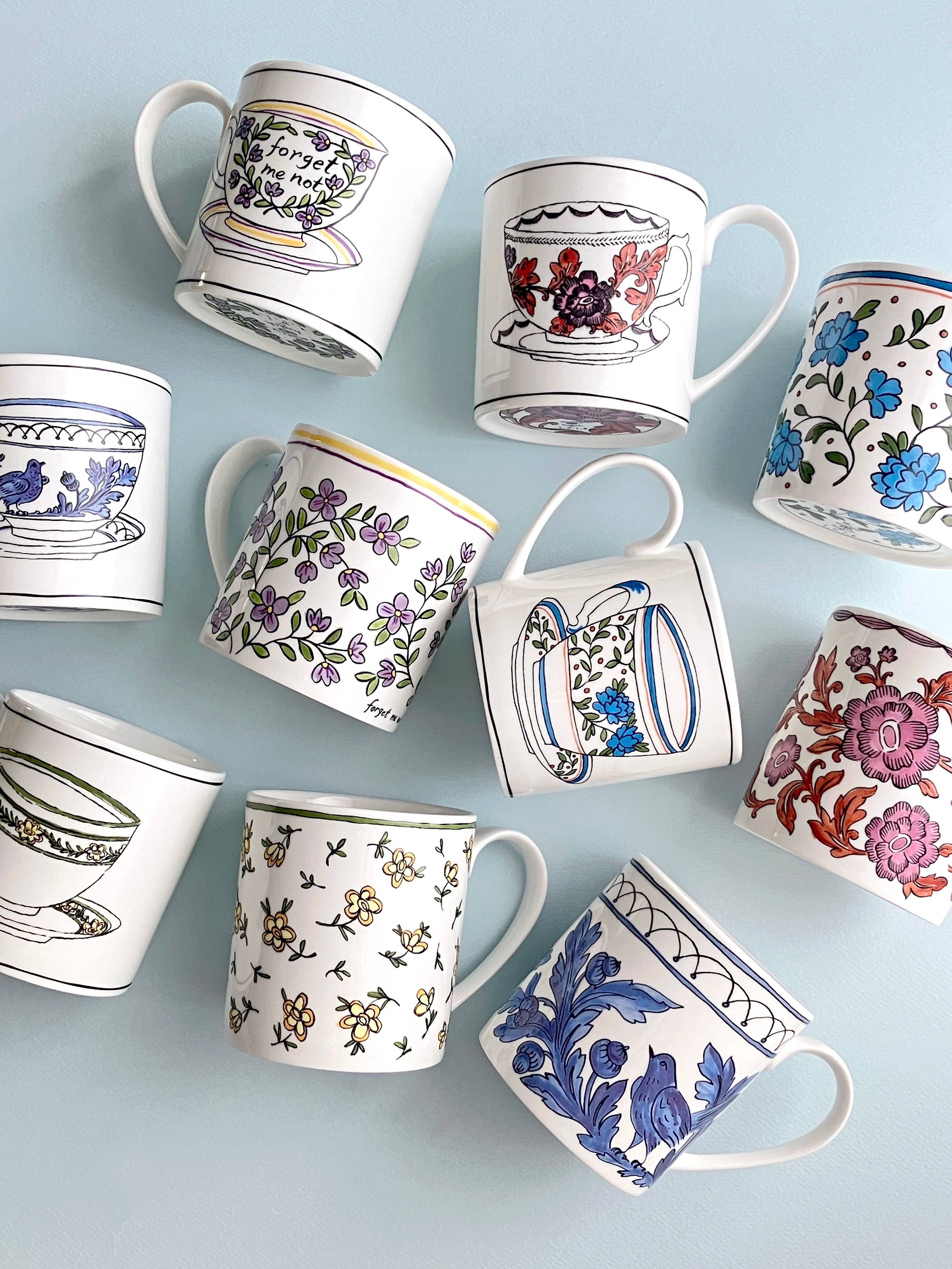 Twig NY - Vendita all'ingrosso Tazza - Heritage - Rosa Rugosa - Tazza Blooming Ver.8