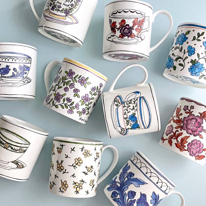 Twig NY - Wholesale Coffee Mug - Heritage - Rosa Rugosa - Mug Blooming Ver.8